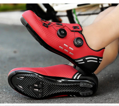Speed Cycling Sneakers Road Bike Shoes Men Women Sports Route Cycling Shoes Self-locking Racing Bicycle Cleats Shoes for Shimano