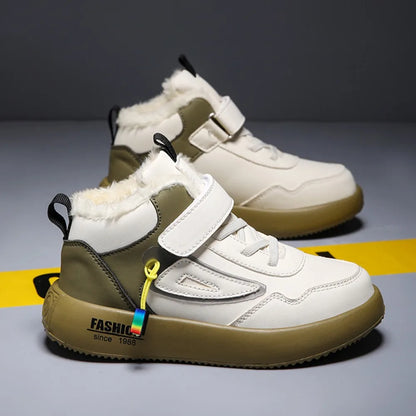 Children Snow Boots Winter Warm Casual Sneaker Boys Kids Shoes Outdoor Walking Shoes Non-slip Girls Sports Tennis Footwear New