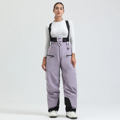 New Unisex Ski Pants Women Windproof Waterproof Snow Strides Warm Breathable Thickened Winter Outdoor Snowboarding Trousers