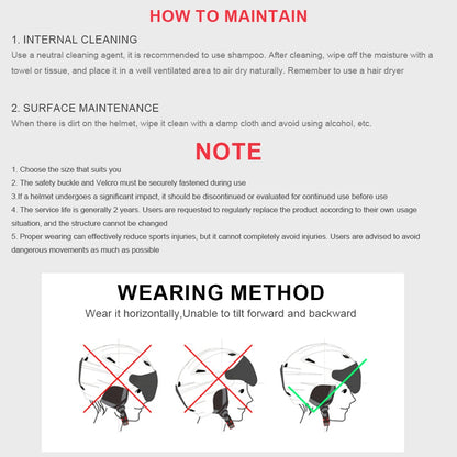 Skiing Helmet Snowboard Helmet With Detachable Glasses Winter Outdoor Sports Ski Helmet Safety Skateboard Skiing Snowboard Snow