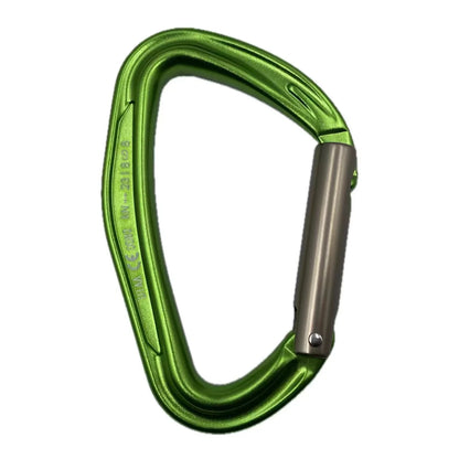 CLIWIZ SGM7118 Curved D- Straight UIAA CE Certified Climbing Carabiner 23kN 7075 Aluminum Carabiner Climbing Safety Snap Hook