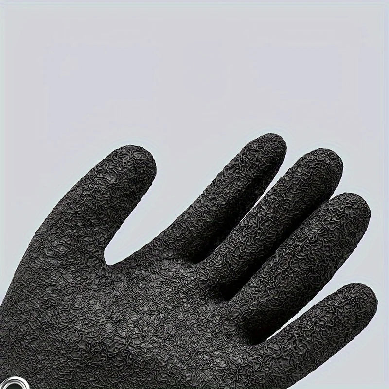 Fishing Catching Gloves Magnet Release Anti-slip Waterproof Fishing Gloves