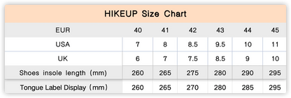 HIKEUP Hiking Shoes Men Designer Climbing Trekking Sneakers for Men Leather Outdoor Sports Work Man Shoes Run Shoes