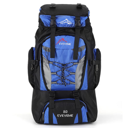80L Travel Backpack Camping Bag For Men Large Hiking Bag Tourist Rucksack Waterproof Outdoor Sports Climbing Mountaineering Bags