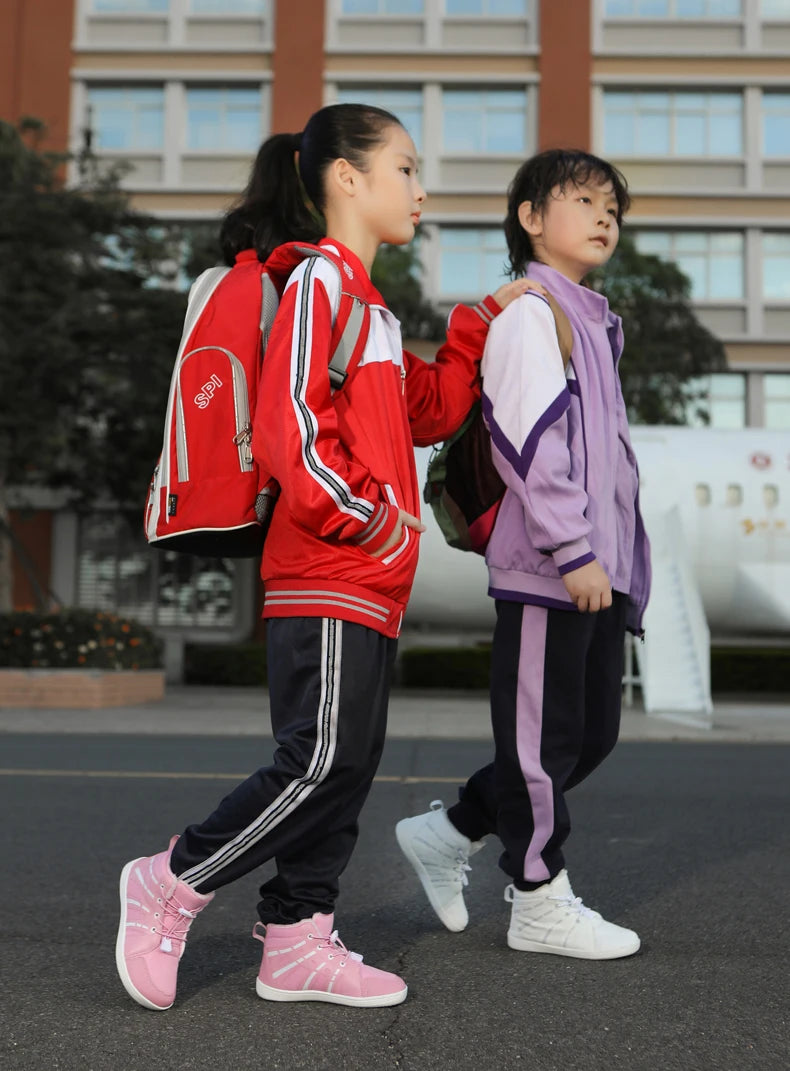 Boys Girls Snow Boots Waterproof Winter Shoes Kids Barefoot Shoes Winter Wide Toe Sneakers Warm Snow Boots Lightweight Non-slip