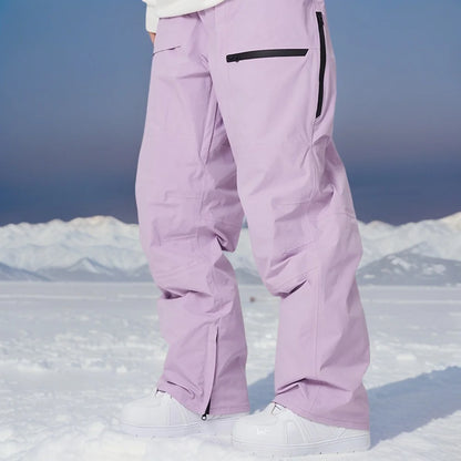 Adult Winter Skiing Pants Women Warm Ski Trousers Men Loose Snow Pants 2025 New Britches Waterproof Windproof Snowmobile Clothes