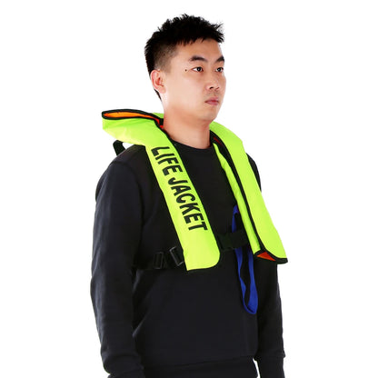Manual Inflatable Life Jacket Adult Life Vest Water Sports Swimming Fishing Survival Jacket