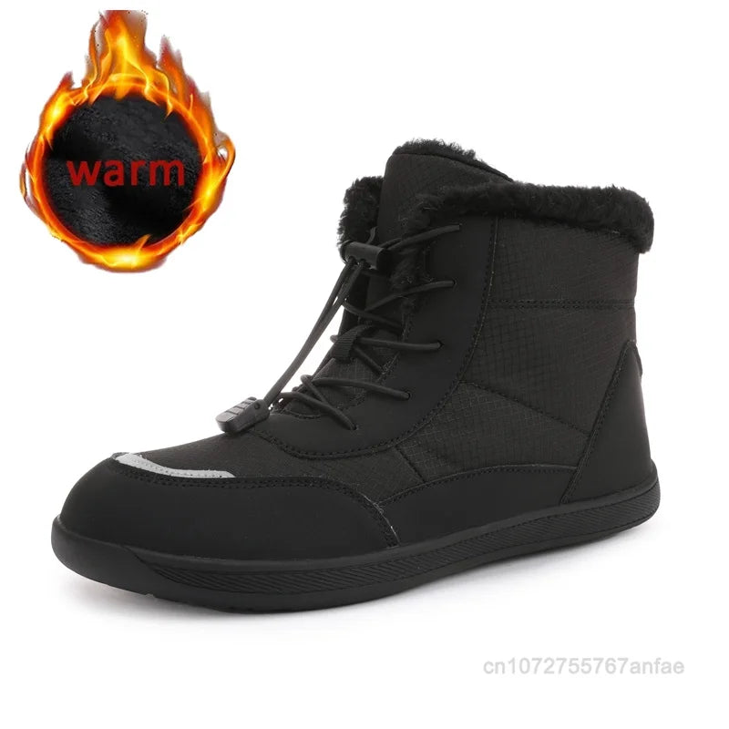 Clearance_2024 women's barefoot snow boots warm snow boots outdoor hiking shoes winter fur ankle boots women's boot Barefoot Ank