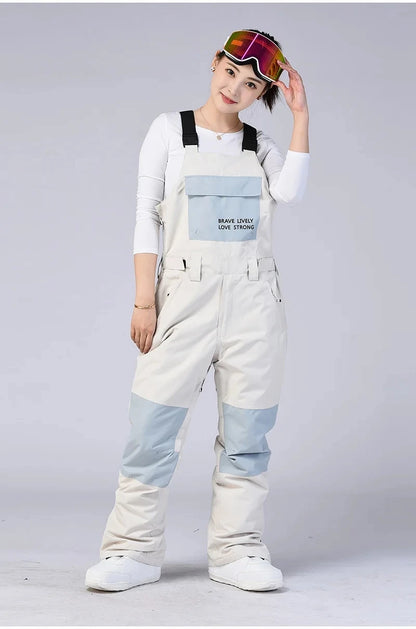 New Men and Women Winter Outdoor Ski Pants Windproof Waterproof Warm Breathable Snowboarding Pants Snow Sports Bibs Pants