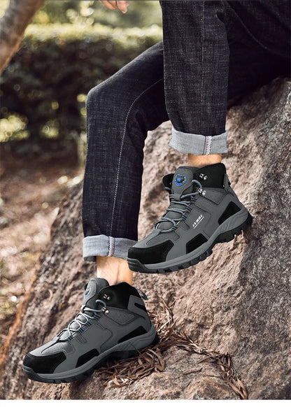 Couple Hiking Shoes Men Mountain Climbing Trekking Boots Women  Non-slip Outdoor Work Ankle Boot