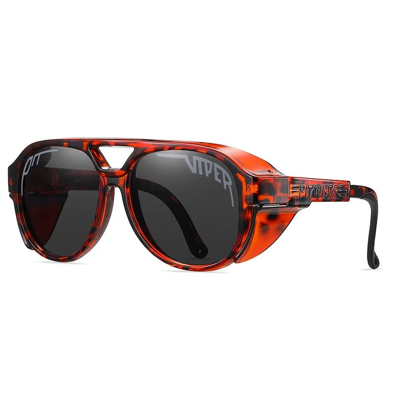 Pit Viper Steampunk Cycling Sunglasses Adult UV400 Men Women Designer Steam Punk Eyewear Vintage Sun Glasses Retro Goggles
