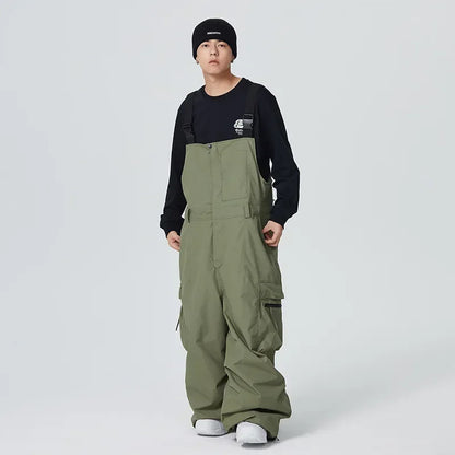 Winter Warm Windproof Skiing Pants Man Snowboard Clothing Woman New Snow Cargo Pants Loose Hip-hop Overalls Alpine Sport Trouser