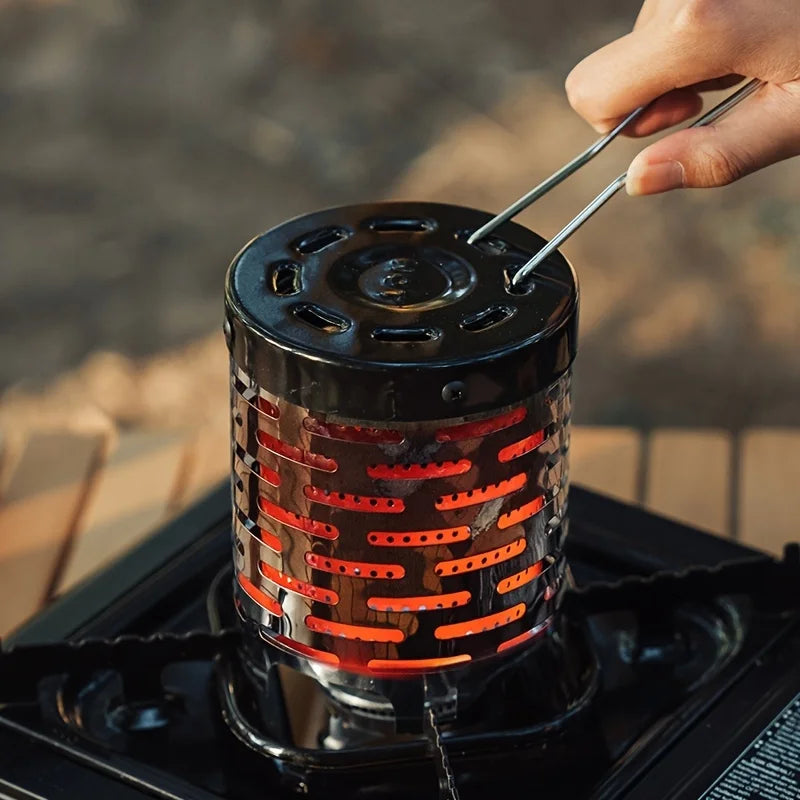 Stainless Steel Heating Cover Outdoor Camping Heating Stove Infrared Heater Camping Baking Stove Cassette Baking Stove
