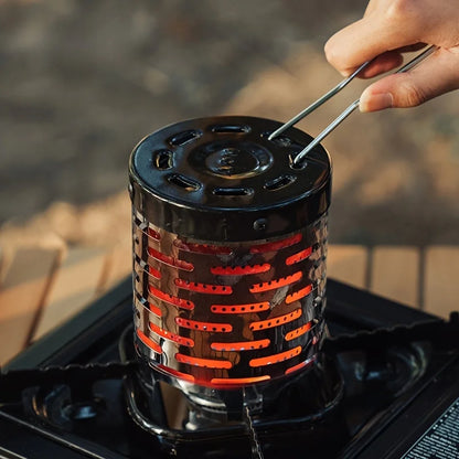 Stainless Steel Heating Cover Outdoor Camping Heating Stove Infrared Heater Camping Baking Stove Cassette Baking Stove