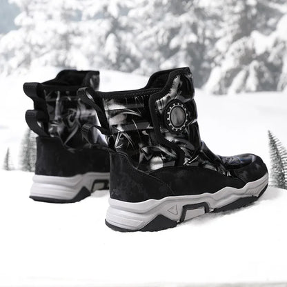 Winter Children's Cotton Shoes Anti-Slip Ice Claw High-Top Waterproof Fleece-Lined Snow Boots for Girls And Boys Hot Sale Of The