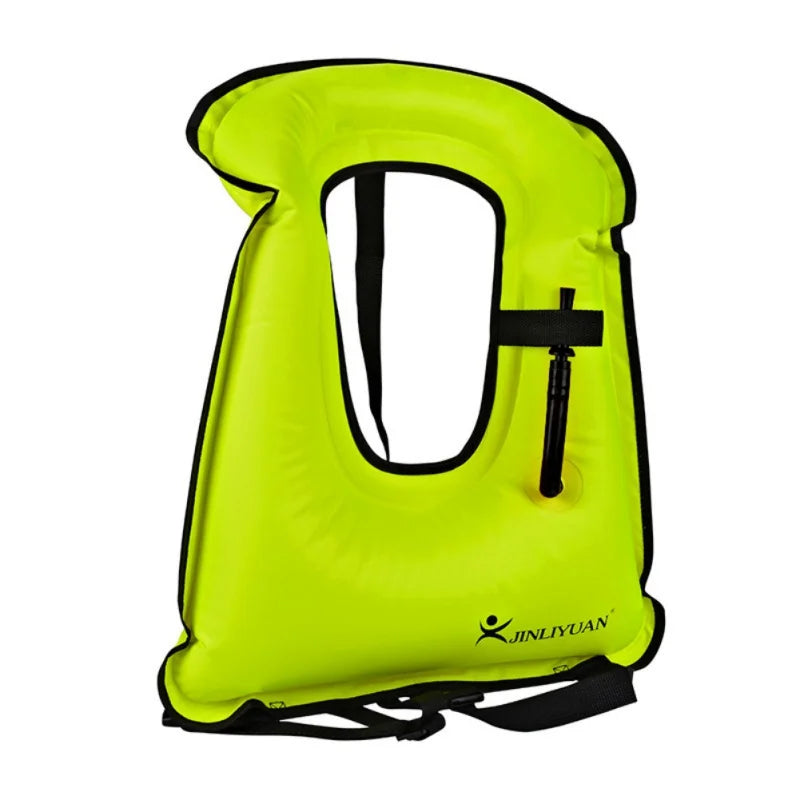 Portable Snorkeling Vest Life Jacket Inflatable Swim Vest Swimming Jackets for Men Women Gear For Outdoor Water Sports Safety