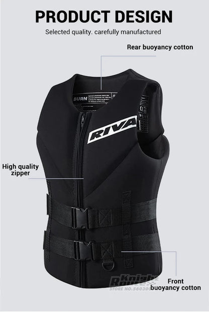 Life Vest Adults Surf Vest Kayak Wakeboard Motorboats Raft Rescue Boat Ski Water Sports Swimming Drifting Rescue Life Jacket