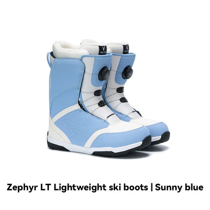 VECTOR Professional Women Man Ski Shoes Warm Waterproof Snowboard Boots Non-slip Leather Breathable Snow Boots Equipment