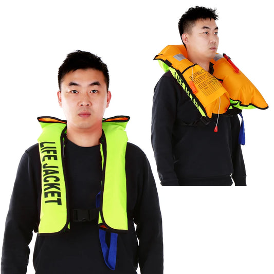 Manual Inflatable Life Jacket Adult Life Vest Water Sports Swimming Fishing Survival Jacket