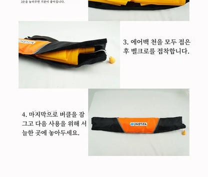 Adult Portable Professional Fishing Vest Manual Automatic Inflatable Fishing Life Jacket Large Buoyancy Life Waist Belt