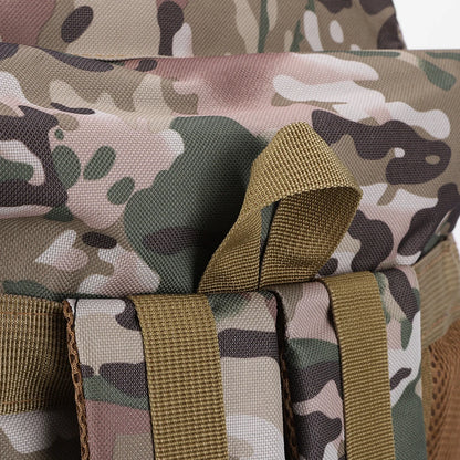 80L Tactical Bag Large Capacity Camouflage Mountaineering Backpack Waterproof Climbing Rucksack Oxford Cloth Sports Knapsack