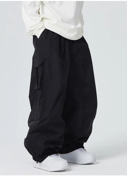 Winter Man Snow Pants 2025 New Women Waterproof Ski Overalls Loose Couple Skiing Pants Outdoor Sport Pro Warm Windproof Trousers