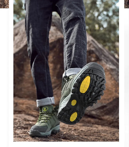 Couple Hiking Shoes Men Mountain Climbing Trekking Boots Women  Non-slip Outdoor Work Ankle Boot