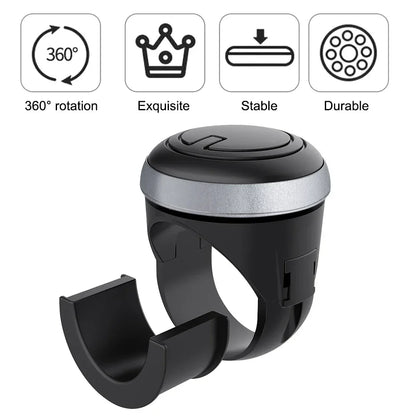 Universal Car Steering Wheel Booster Ball Labor Saving Turning Spinner Knob Bearing Power Handle Holder Automotive Accessories