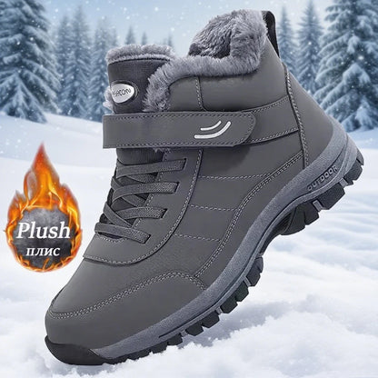 Ankel Bootsfor Women Casual Winter Shoes Platform Non-slip Warm Ankle Boots Plush Combat Outdoor Casual Hiking Motorcycle Boots