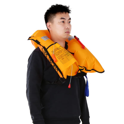 Manual Inflatable Life Jacket Adult Life Vest Water Sports Swimming Fishing Survival Jacket