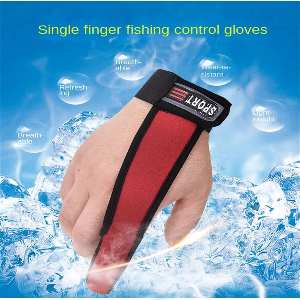 2024New Fishing Gloves Single Finger Protector Outdoor Fishing Single Finger Protector Anti Slip Tool Accessories Outdoor