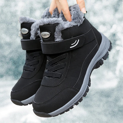 Ankel Bootsfor Women Casual Winter Shoes Platform Non-slip Warm Ankle Boots Plush Combat Outdoor Casual Hiking Motorcycle Boots