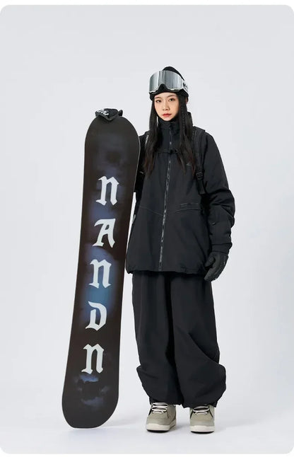 Snowboarding Single Board Waterproof Loose Fit Wear Resistant Professional Double Board Ski Pants Snowboard Pants For Men Women