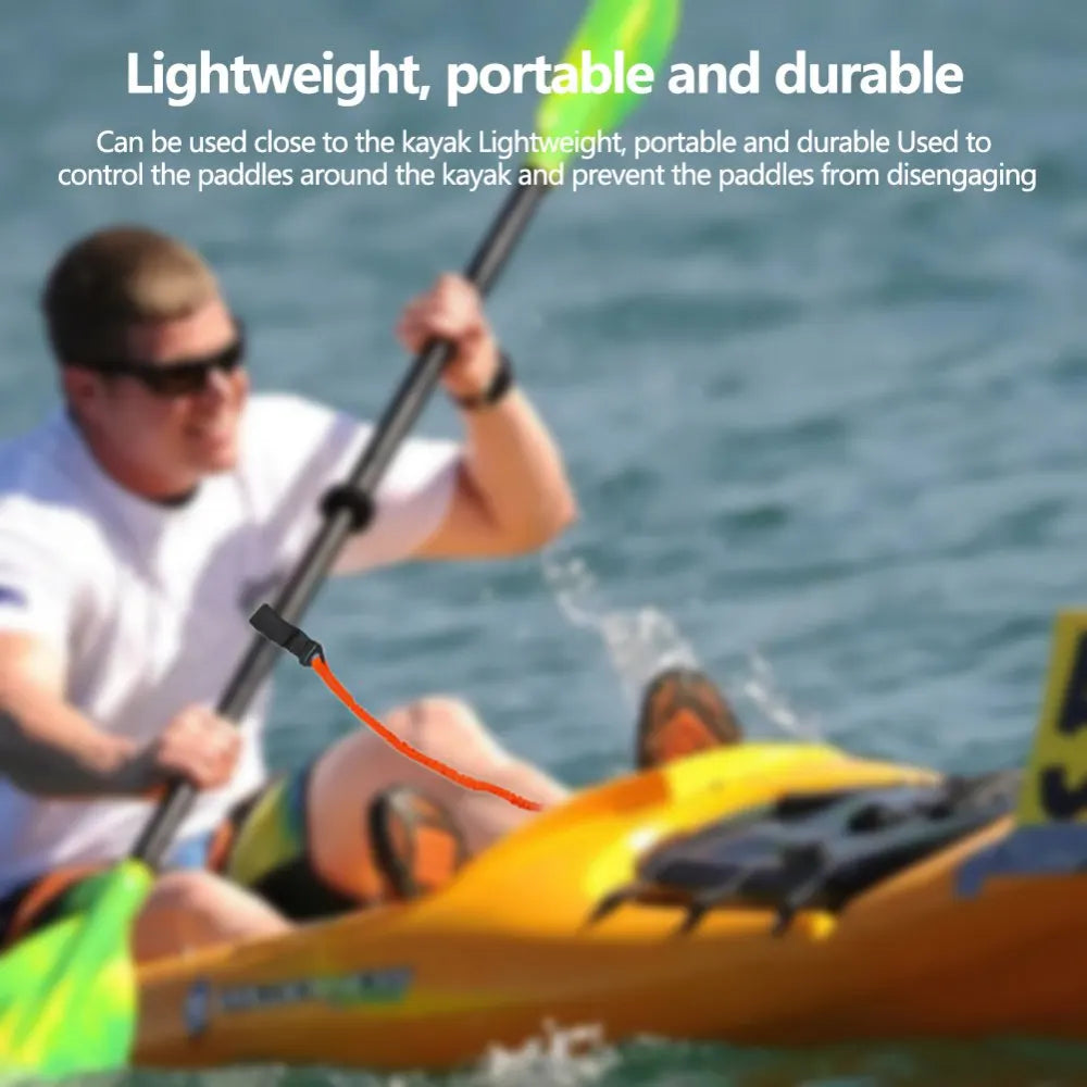 Kayak Paddle Leash Wear-resistant Kayak Canoe Stretchable Kayak Paddle Camping Tent Leash Adjustable Paddle Holder Tool Lanyard