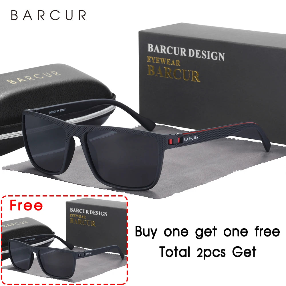 TR90 Polarized Sunglasses Men Women - Lightweight UV400 Sports Eyewear Anti-Reflective