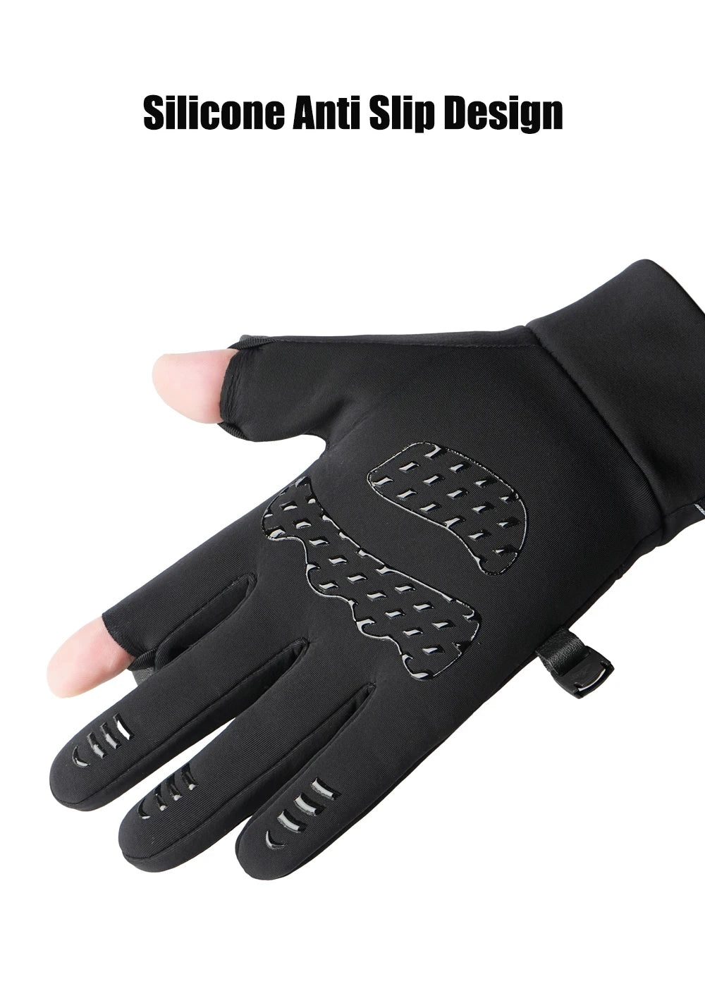 Unisex Winter Touchscreen Gloves Windproof Warm Skiing Outdoor Sports Cycling Fishing Running Snowboarding Anti-Freeze Gloves