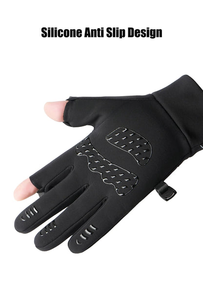 Unisex Winter Touchscreen Gloves Windproof Warm Skiing Outdoor Sports Cycling Fishing Running Snowboarding Anti-Freeze Gloves