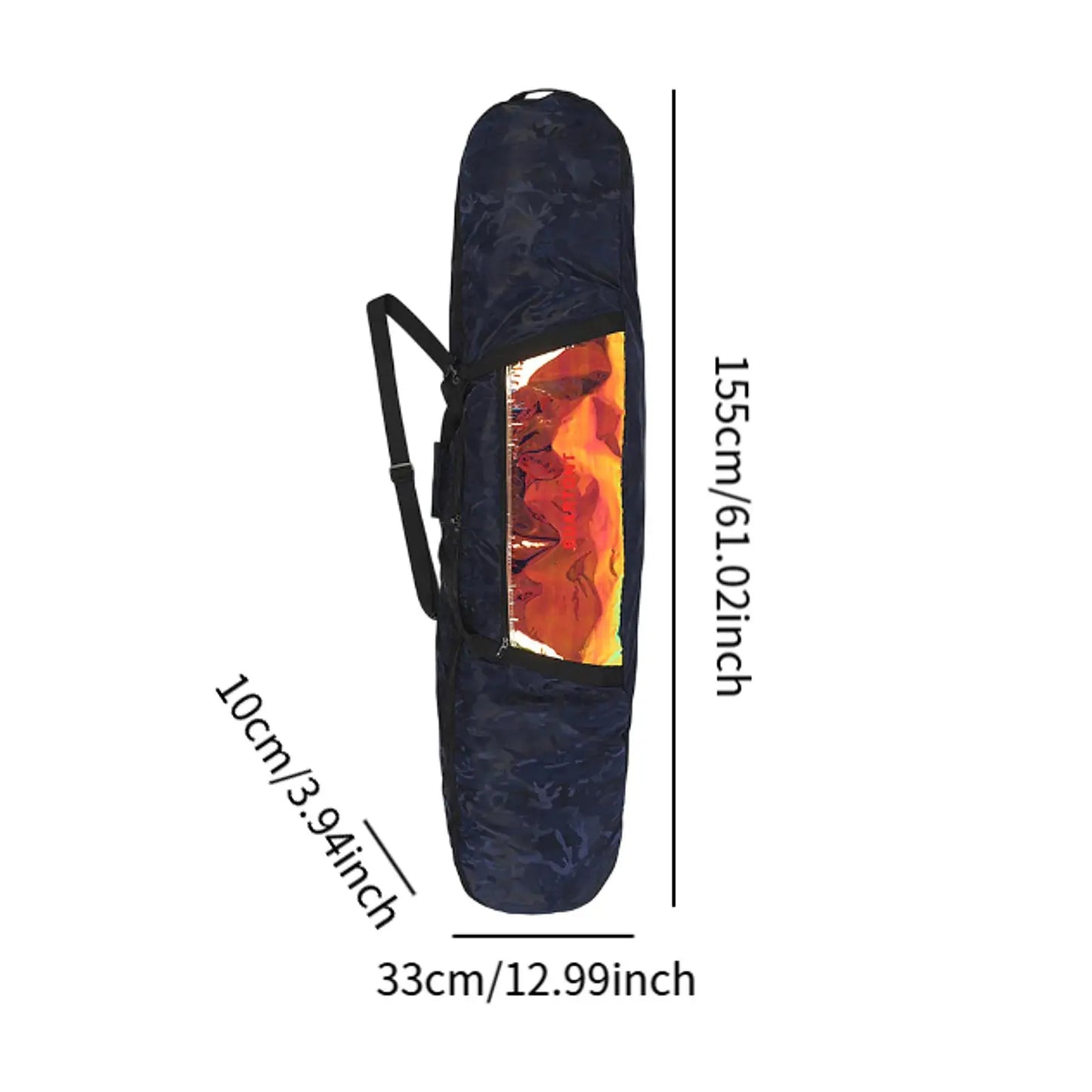 Ski Bag Snowboard Bag Wheeled Carrier Bag Carry Case Snowboard Backpack Ski Equipment Bag for Winter Sports Outdoor Skiing