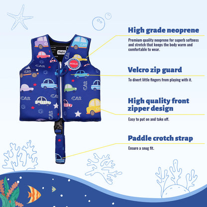 Children's Buoyancy Vest with Adjustable Belt hild Bathing Swimming Life Float Swim Gear Life Jacket Swimming Pool Accessories