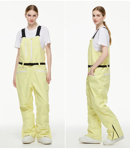 Men Women Ski Pants Winter Windproof Waterproof Reflective Warm Breathable Ski Overalls Pants Female Male Loose Snowboard Pants