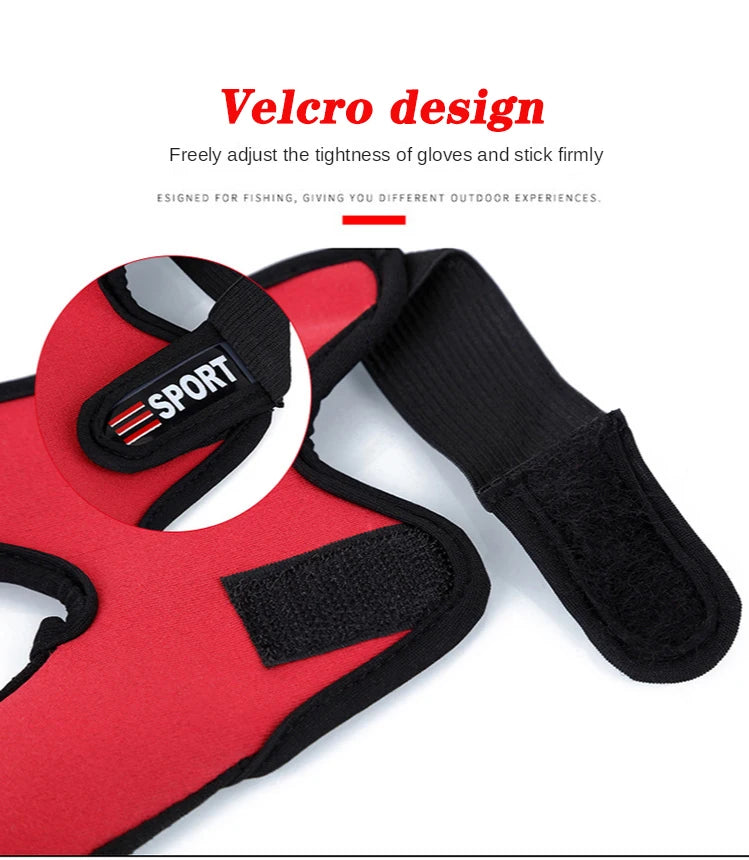 Fishing Gloves 2 Fingers Protector Breathable Anti-Slip Anti-Cut Fishing Gloves Carp Outdoor Fishing Tackle Accessories Supplies
