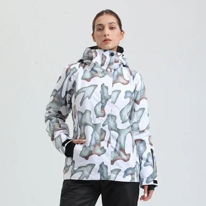 Skiing Hoodie Jacket Outdoor Warm Ski Coats Windproof Waterproof Ski Tops Women Sports Snowboard Jacket Winter New Snow Clothing