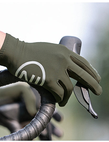INBIKE 2024 Cycling Gloves Gel Padded for Men Autumn Winter Fleece Road Bike Gloves MTB Full Finger Touchscreen Bike Accessories