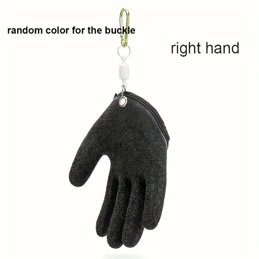 Fishing Catching Gloves Magnet Release Anti-slip Waterproof Fishing Gloves