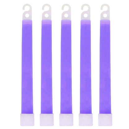 1/5pcs 6 Inch Survival Glowing Light Sticks Walking Hiking Camping SOS Gear Outdoor Sports Events Concert Lamp Stick