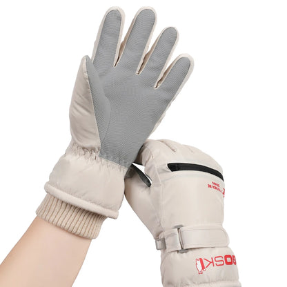 2025 Ski Gloves Warm, Waterproof, Thickened Finger Gloves Winter Ski Board Snow Gloves Men's and Women's Accessories