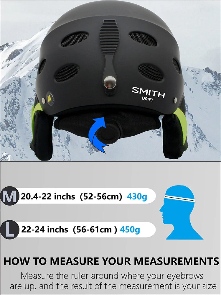 Unisex Ski Helmet Half-covered Skiing Snowboard Winter Sports Helmet Snow Skating Integrally-Molded Helmet Men Women snowboard
