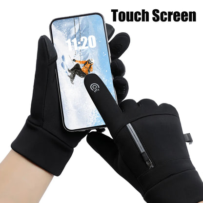 Unisex Winter Touchscreen Gloves Windproof Warm Skiing Outdoor Sports Cycling Fishing Running Snowboarding Anti-Freeze Gloves
