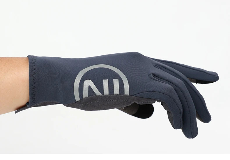 INBIKE 2024 Cycling Gloves Gel Padded for Men Autumn Winter Fleece Road Bike Gloves MTB Full Finger Touchscreen Bike Accessories