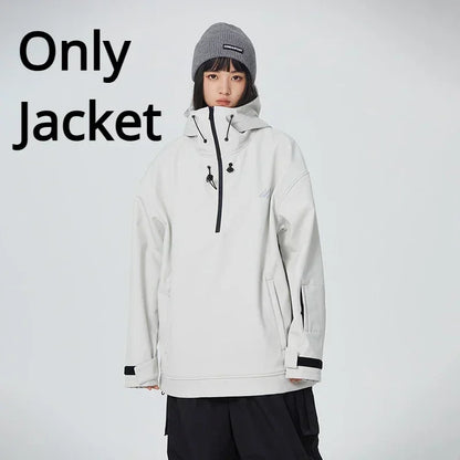 Couple Winter Skiing Jacket 2025 New Warm Snow Clothes Woman Pro Windproof Ski Sport Hoodies Man Outdoor Snowboard Top Tracksuit